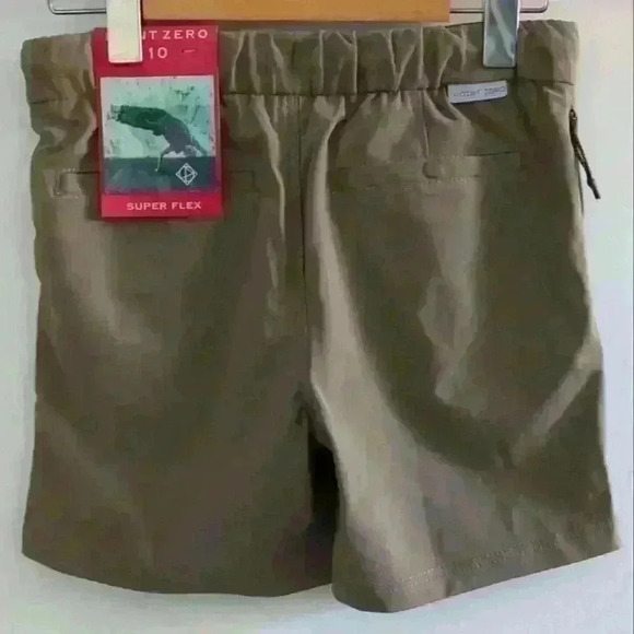 POINT ZERO | Boy's Greyish/Brown Super Flex Cargo Drawstring Waist Shorts - Picture 4 of 4